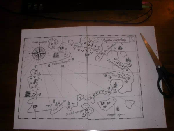 Карта пиратского квеста